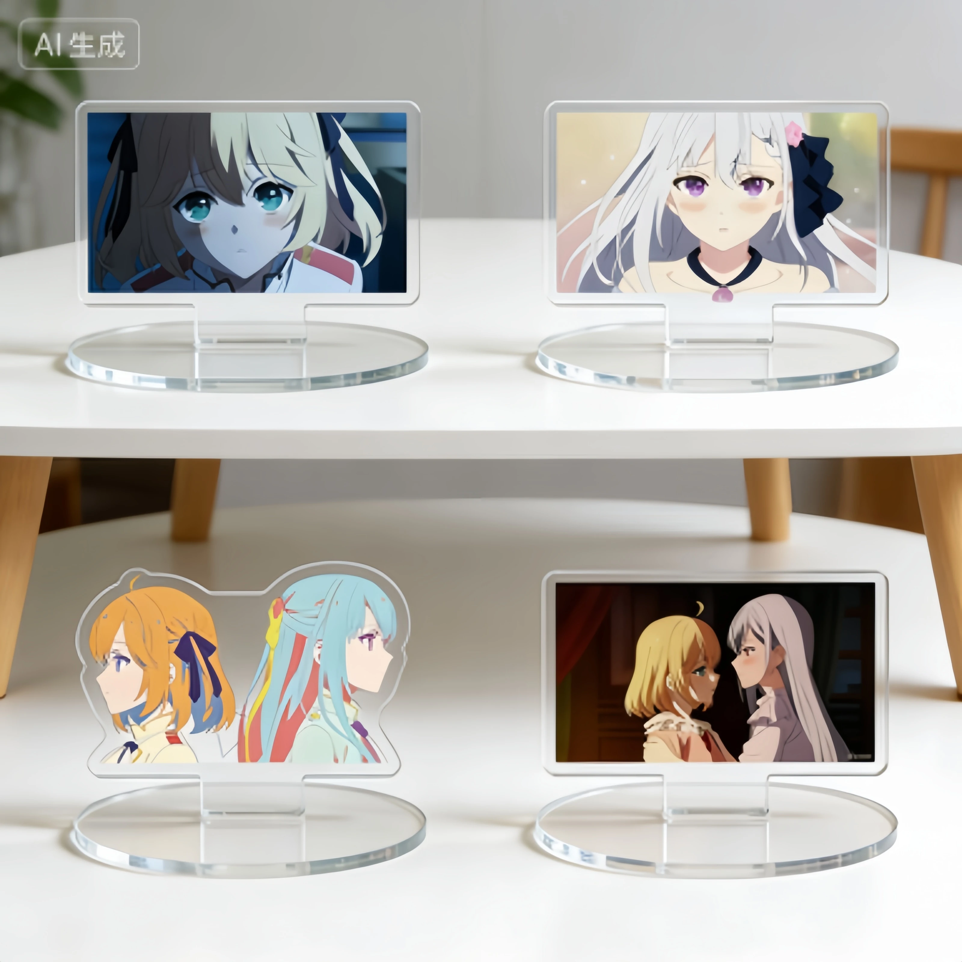 Anime The Magical Revolution of the Reincarnated Princess and the Genius Young Lady Keychain Acrylic Stand Model Plate 10cm HD