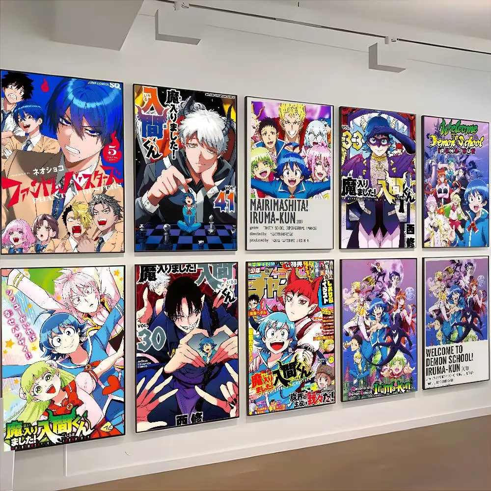 Anime Welcome To D-Demon School! Iruma Kun Poster HD art sticky wall waterproof home living room bedroom aesthetic decoration