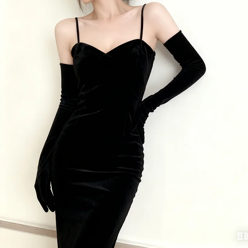 Women 65cm/53cm Velvet Long Gl - Women'S Fashion Of The 1920S recension och pris