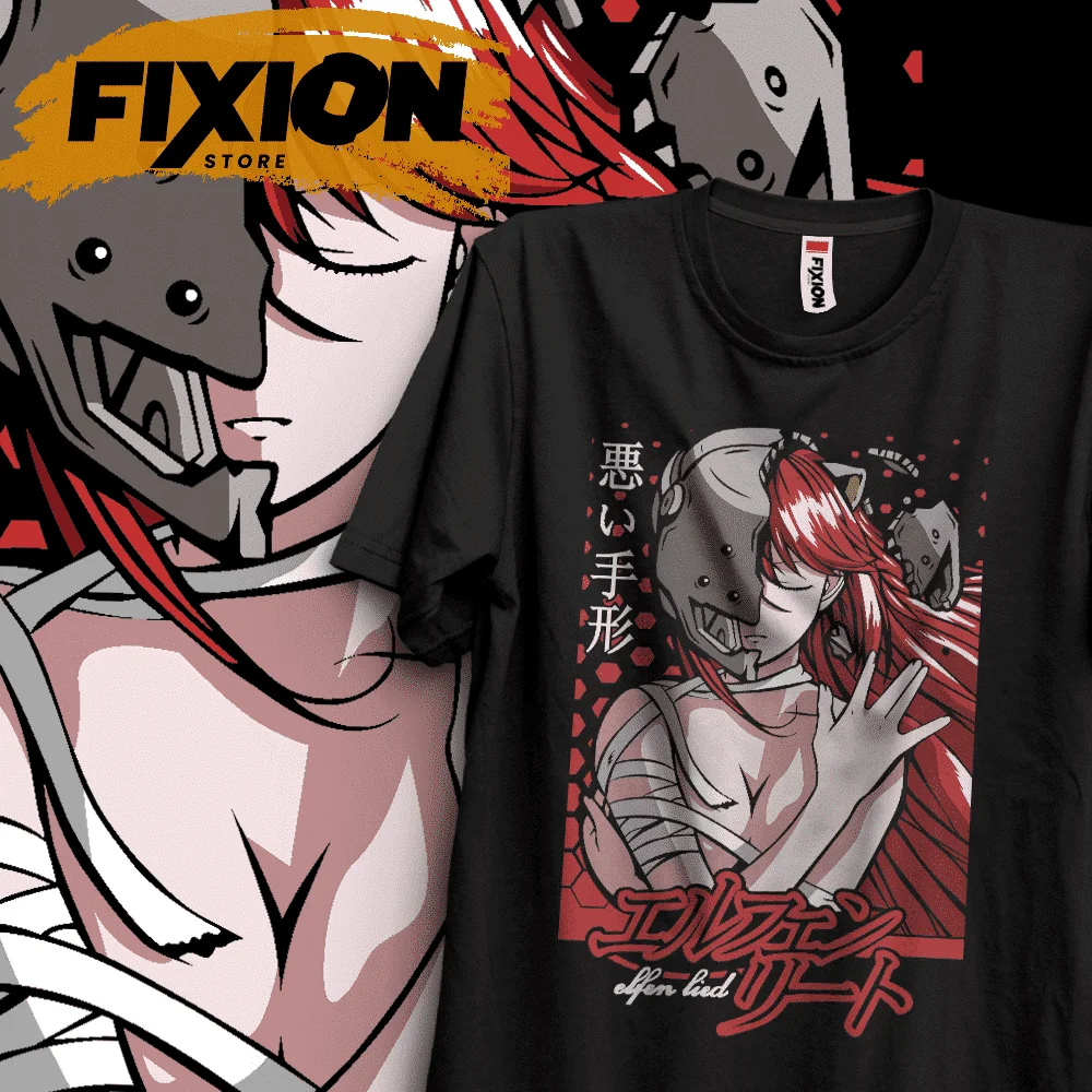 Elfen Lied EB Anime T Shirt Manga Gift For Anime Lover All Size Cotton