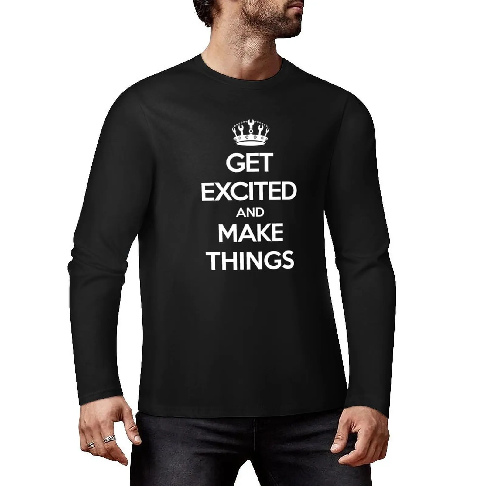 Get Excited And Make Things Long T-Shirt blank t shirts custom t shirts sports fan t-shirts mens plain t shirts