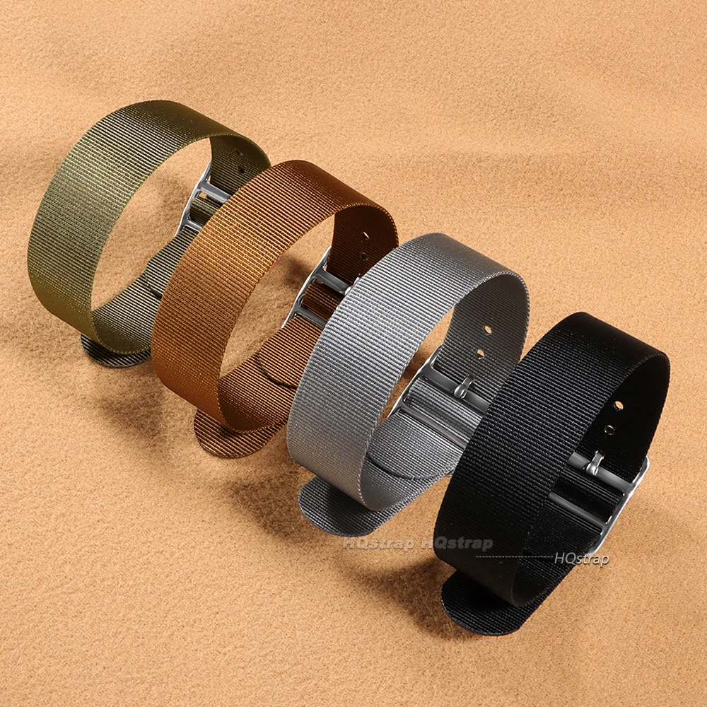 20 มม.สายนาฬิกาไนลอนสีน้ําตาลส - Nylon Nato Strap บทวิจารณ์และราคา