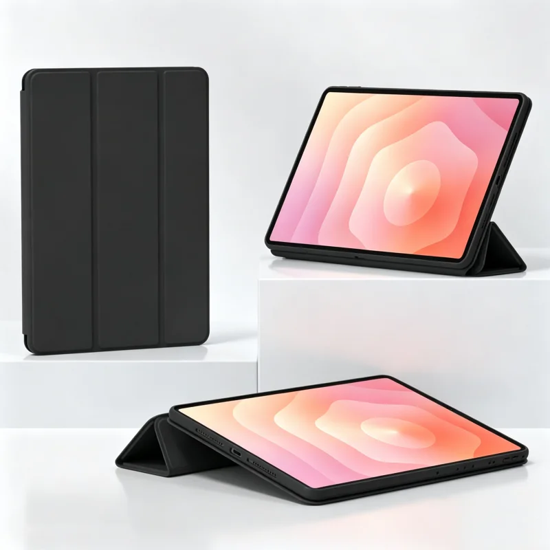 For Samsung Galaxy Tab S11 Case 11 Inch SM-X736B SM-X730 Folding Stand Soft TPU Back Tablet Shell for Galaxy Tab S11 Cover Funda