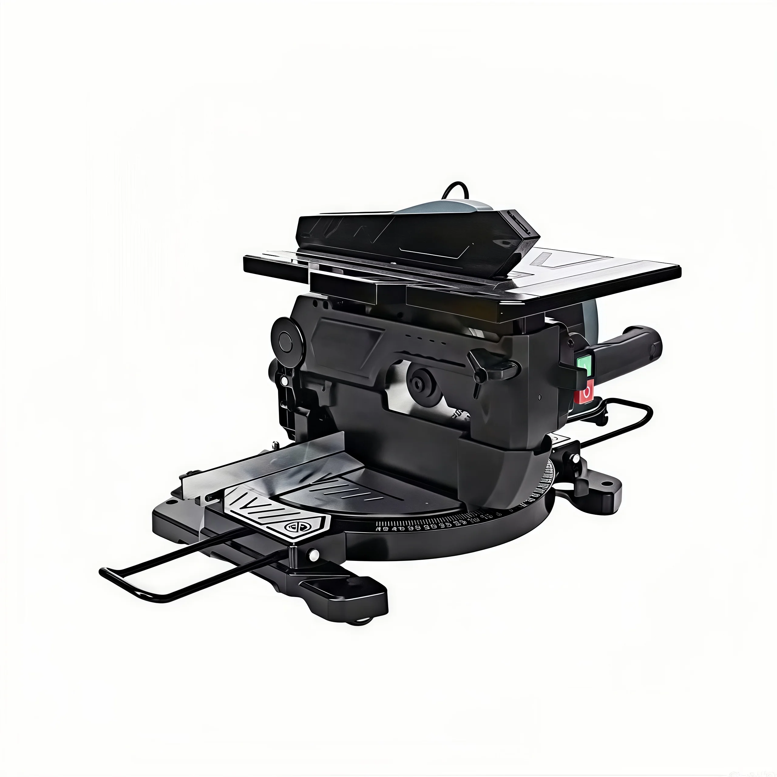 Sega da tavolo/Mitre multifunzione a doppio scopo da 8 pollici per sega composta da banco per legno in alluminio, legno, plastica, lavorazione del legno