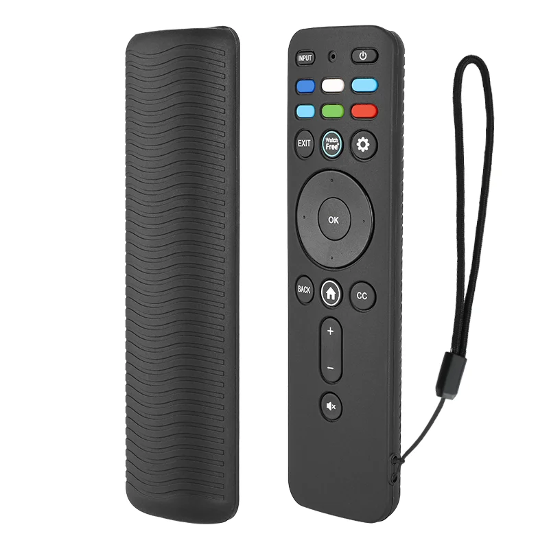 Silicone Remote Control Case Compatible With Vizio XRT260 TV Remote Shockproof Protective Shell Cover With a Lanyard