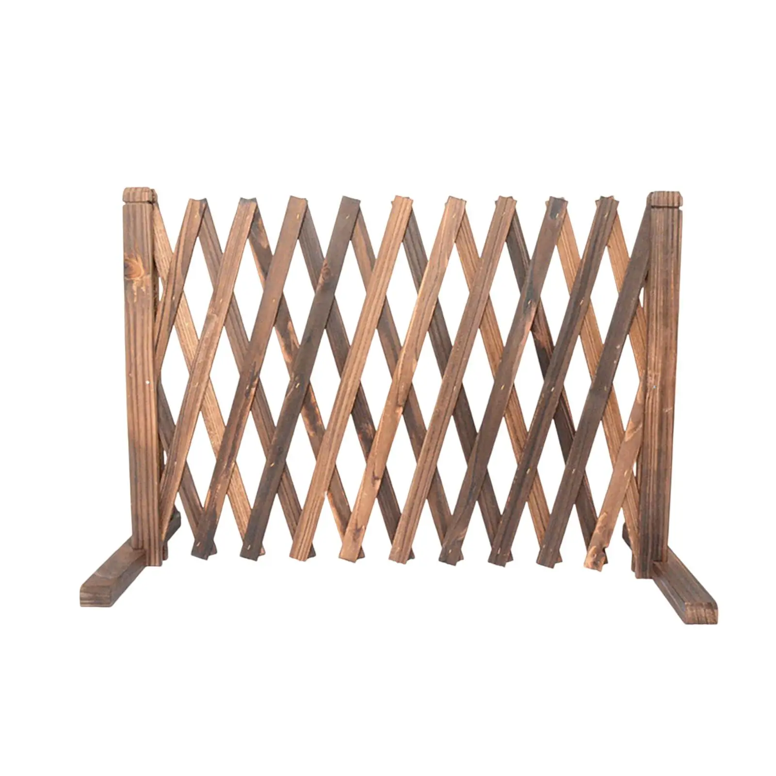 Wooden Fence Foldable Garden Screen Panel Photo Props for Courtyard Outdoor Indoor