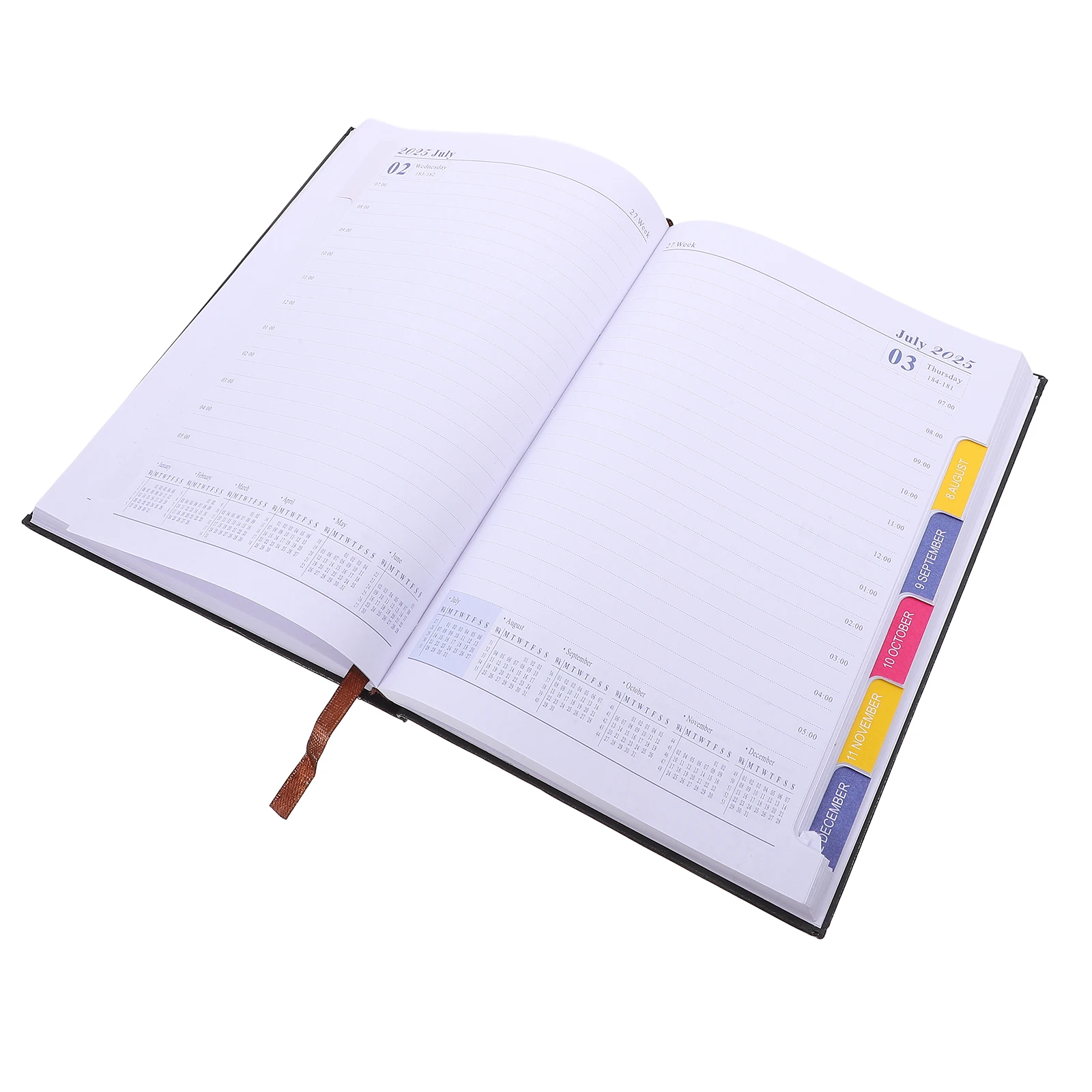 2025 Schedule Monthly Planner Appointment Journal Notebook The Portable Multifunction Organizer Agenda Notepad Office Accessory