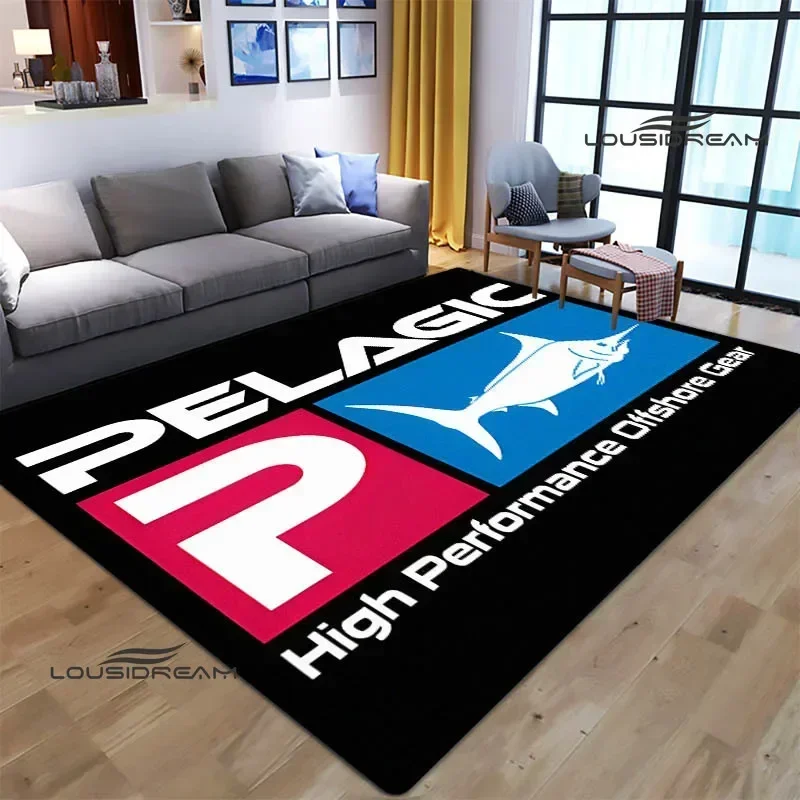 Freeship P-Pelagics Fishing carpet outdoor rug area rug Non -slip carpet bedroom decor carpet for living room birthday gift