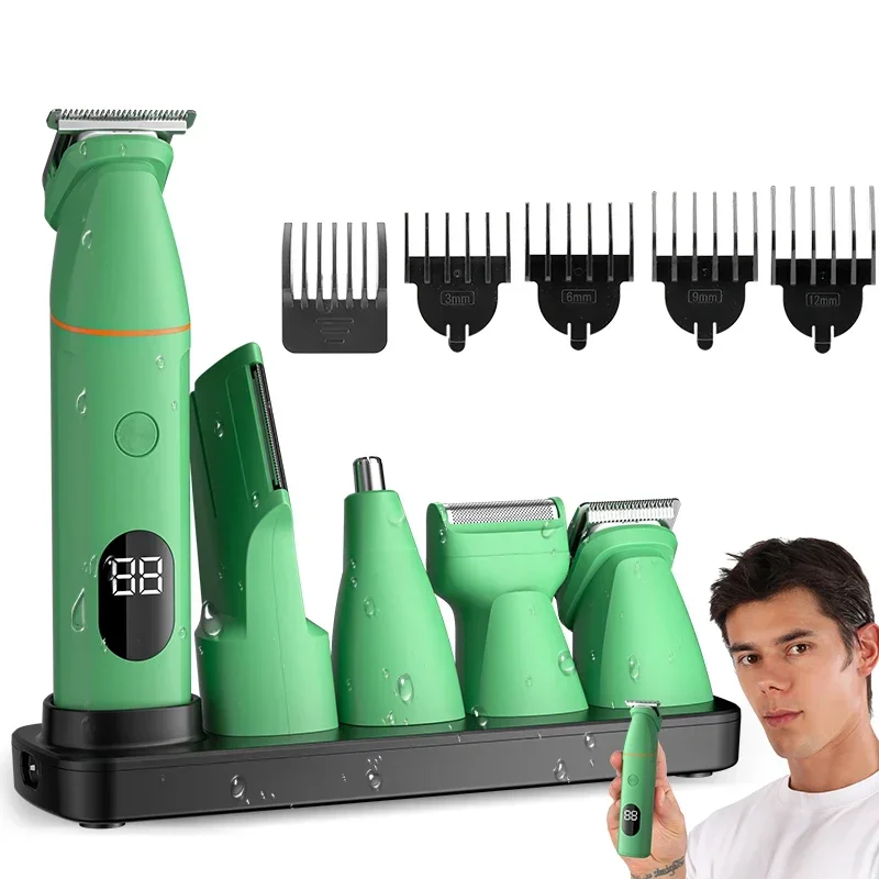 Waterproof Electric Shaver Resuxi LK-881A Home Men's Multifunctional Electric Hair Clipper Nose Hair Trimmer Set