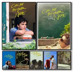 Movie Call Me by Your Name Poster No Framed Poster Kraft Club Bar Paper Vintage Poster Wall Art Painting Bedroom Study Stickers