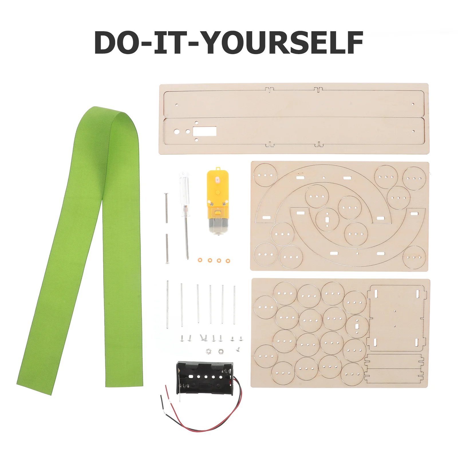 

2Pcs Electric Conveyor Belt Assembly Kit Interactive DIY Science for Kids Hands-on Skills Technology Understanding