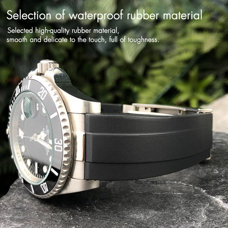 メタルリンクラバー時計バンドカーブエンド 20 ミリメートル - Rolex Watch Submariner のレビューと価格