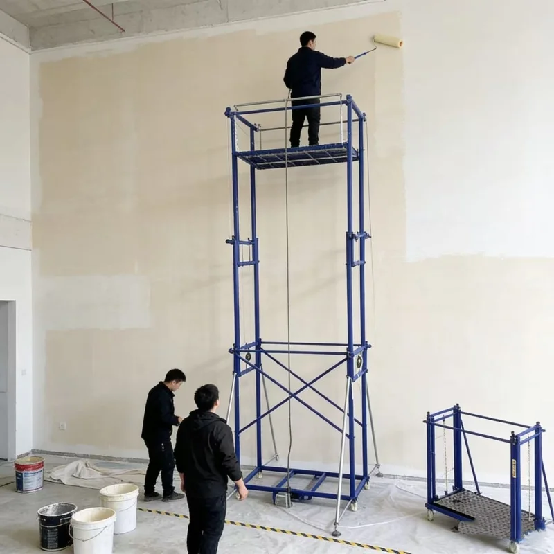Electric Scaffolding Manufacturer 500kg Load Motorized Lifting Platform Automatic Construction Scaffold Factory Wholesale