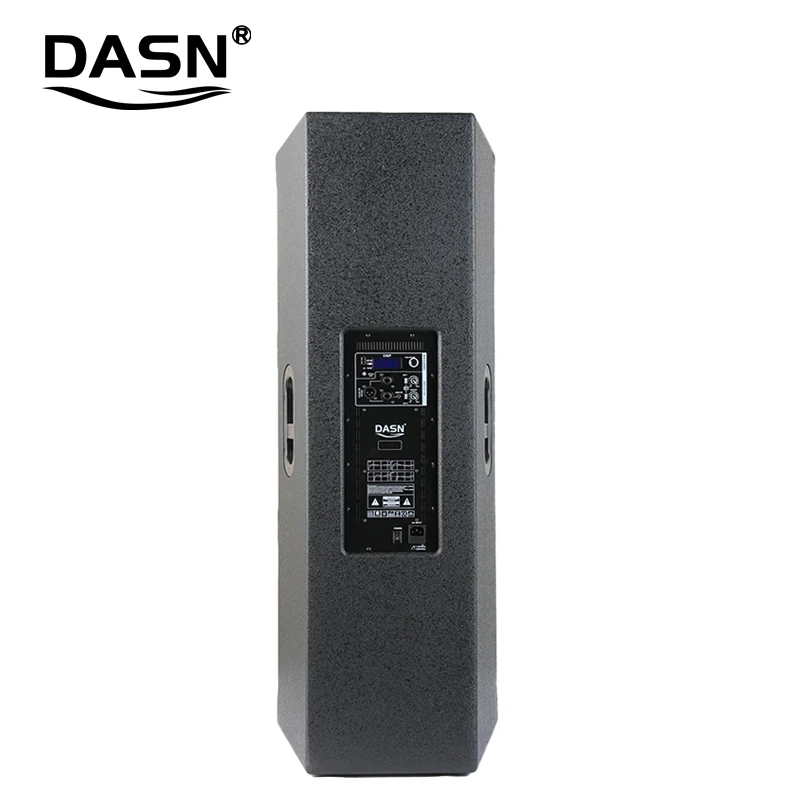 DASN Q215DC Double 15 Inch 1000W RMS DJ System Home Stage Active Full Frequency Wooden Cabinet Speaker