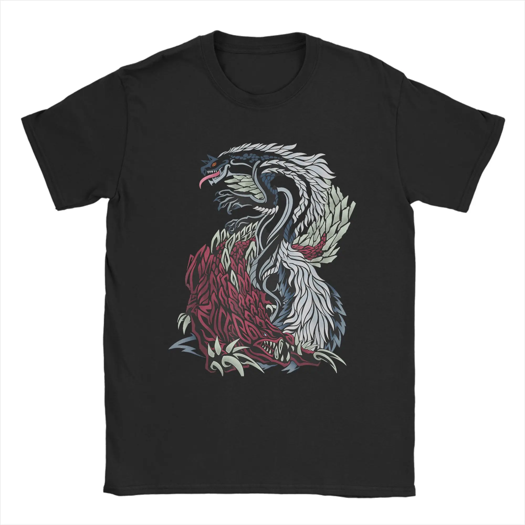 الرجال تي شيرت الوحش هنتر البرية Tobi-Kadachi Odogaron مضحك القطن المحملة قصيرة الأكمام لعبة فيديو تي شيرت س الرقبة الملابس حجم كبير #1