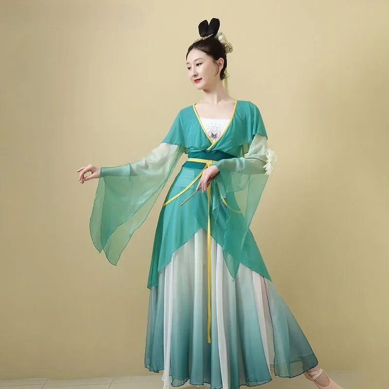 

Classical Dance Costumes Female Elegant Super Fairy Gauze Costumes Han and Tang Ancient Chinese Dance Hanfu