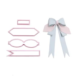 New Cake Bowknot Mold Cookie Embosser Tools Baby Shower Party Wedding Decorating Frosting Biscuits Fondant Baking Supplies
