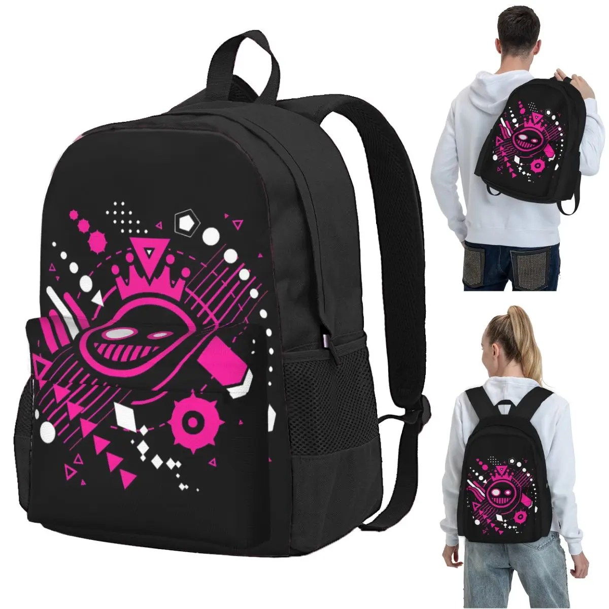 Just Shapes And Beats Blixer Backpack Student BookBag Children School Bag Computer Shoulder Bags for Boys Girls