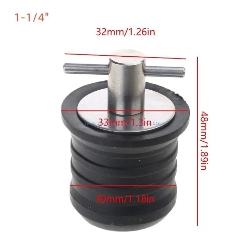 41xa 23mm 1'or 30mm 1-1/4 "قوارب تصريف مقبس بونج مع مقبض لليخوت البحرية