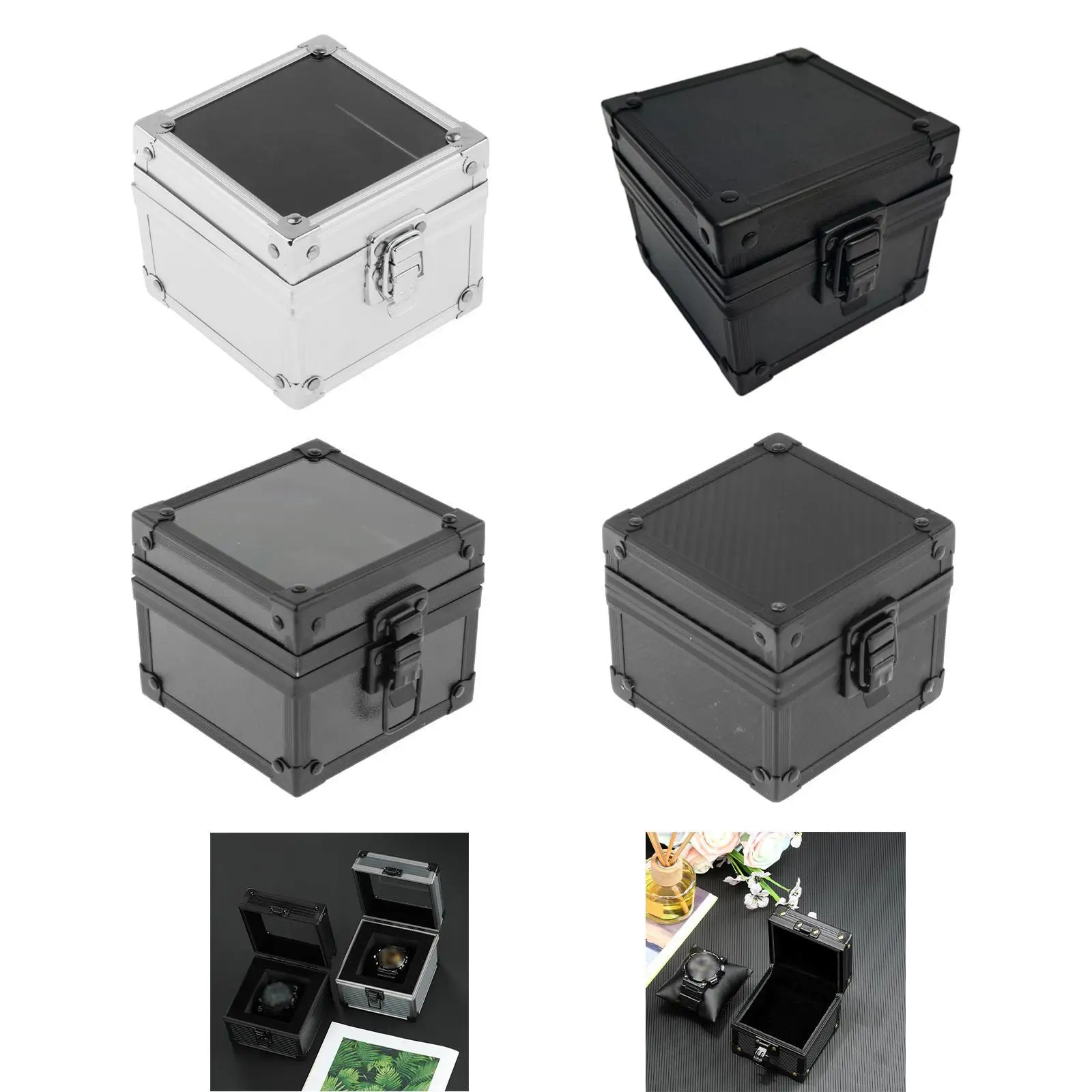 

Дорожный футляр для часов с одним слотом, элегантный контейнер, украшение в коробке для часов