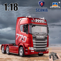 Huina 2025 New 1501  Scania 770s Remote Control Heavy Truck Trailer Model Traction Car Advanced High end Toy Children Adult ﻿