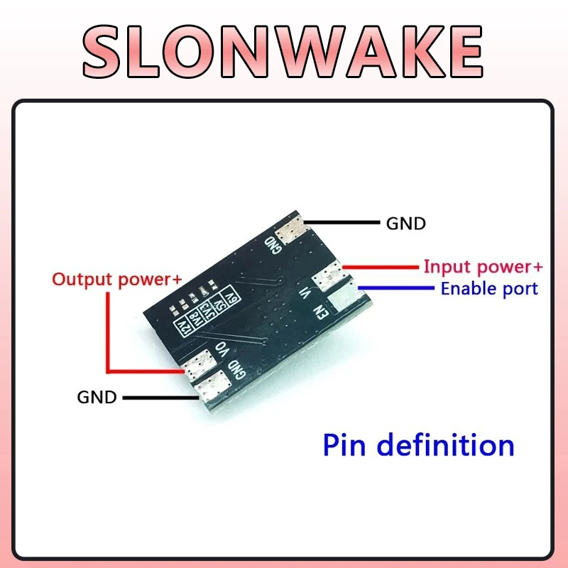 SLONWAKE 3A Newest Multi-function Mini DC-DC Step-down module Adjustable Power 1.8V/3.3V/5V/6V/12V Electronic Voltage Module