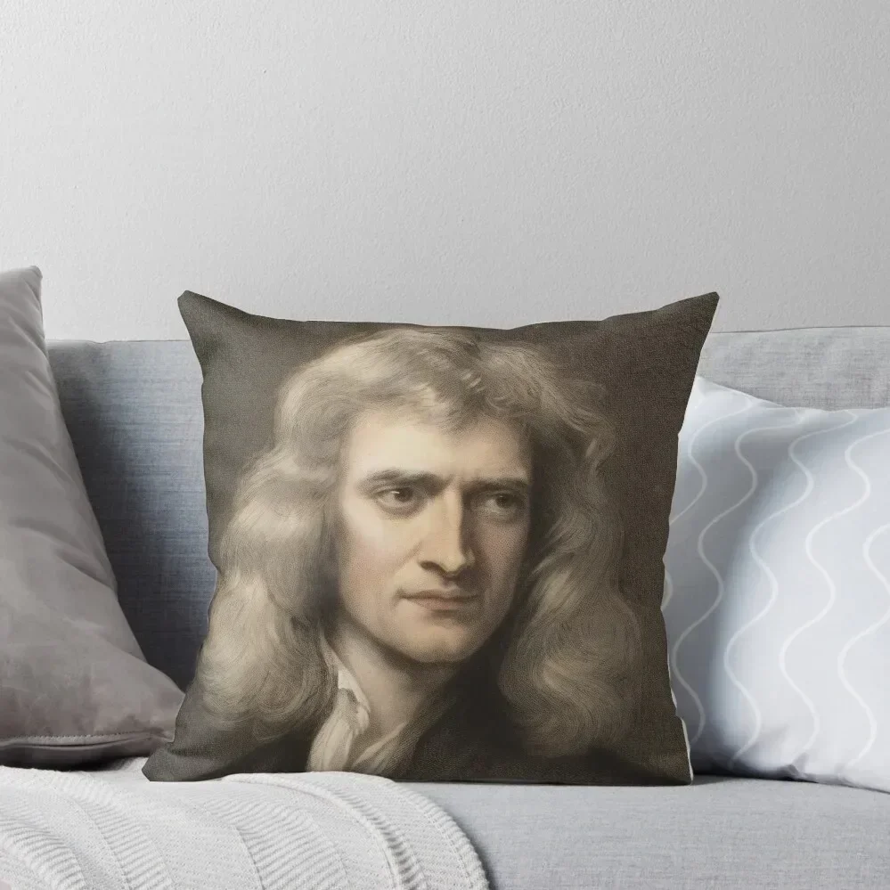 Sir Isaac Newton Throw Pillow Plaid Sofa Custom Cushion pillow