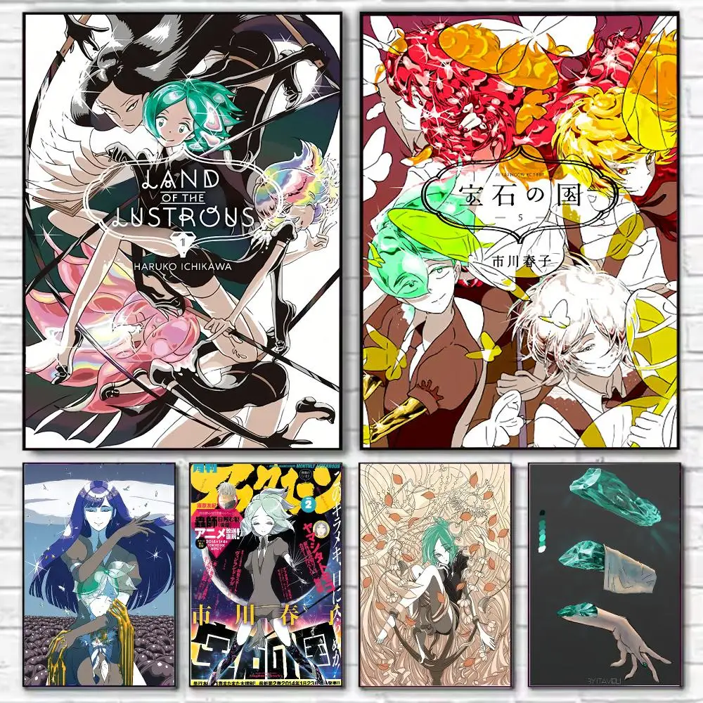 Anime fantasy L-Land of the Lustrous Poster HD Decorative Wall Art for Living Room Bedroom Café Stylish Home Décor Gift