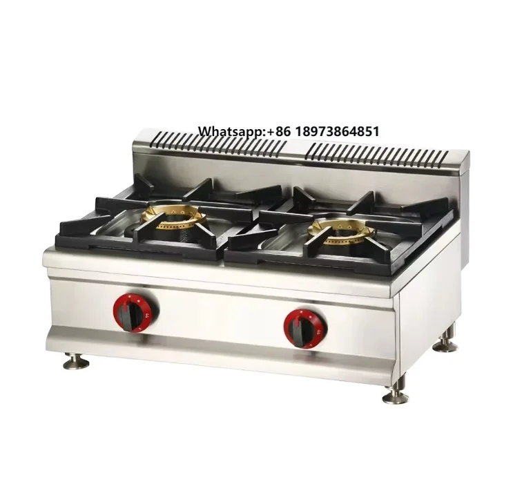 

High Quality Cooking Appliance Dual-cooker Cooktop Stainless Steel 2 Burner Gas Cooker Gas Stove