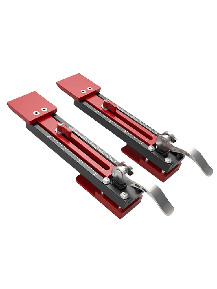 2Pcs Sliding Mounting Gauge, Adjustable Quick Positioning, Aluminum Alloy Siding Board and Siding Gauge Tool for 10-15mm Wall