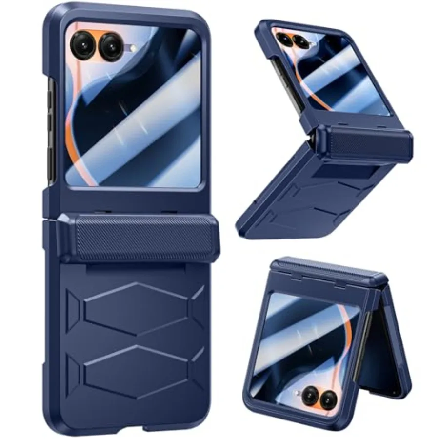 

for Motorola Razr 2026 Armor Case: Full Body Protective Phone Case [Non-Slip Texture][Rugged Hinge Protection][Fast Wireless Ch