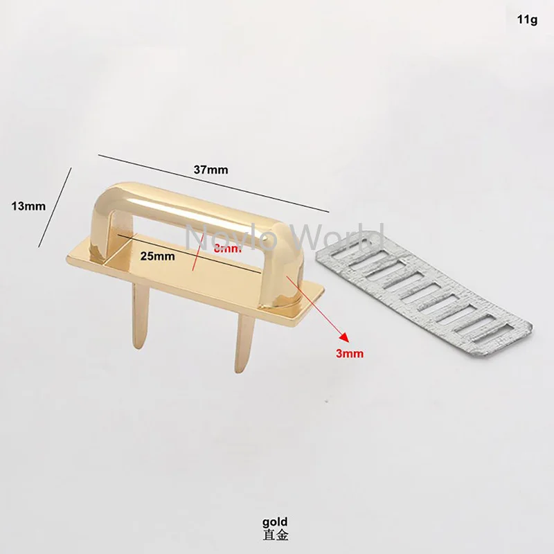 25*8MM 34*21MM Metal Arch Bridge For Woman Purse Handbag Strap Connector U-shape Bags Buckle Clips DIY Hardware Accessories
