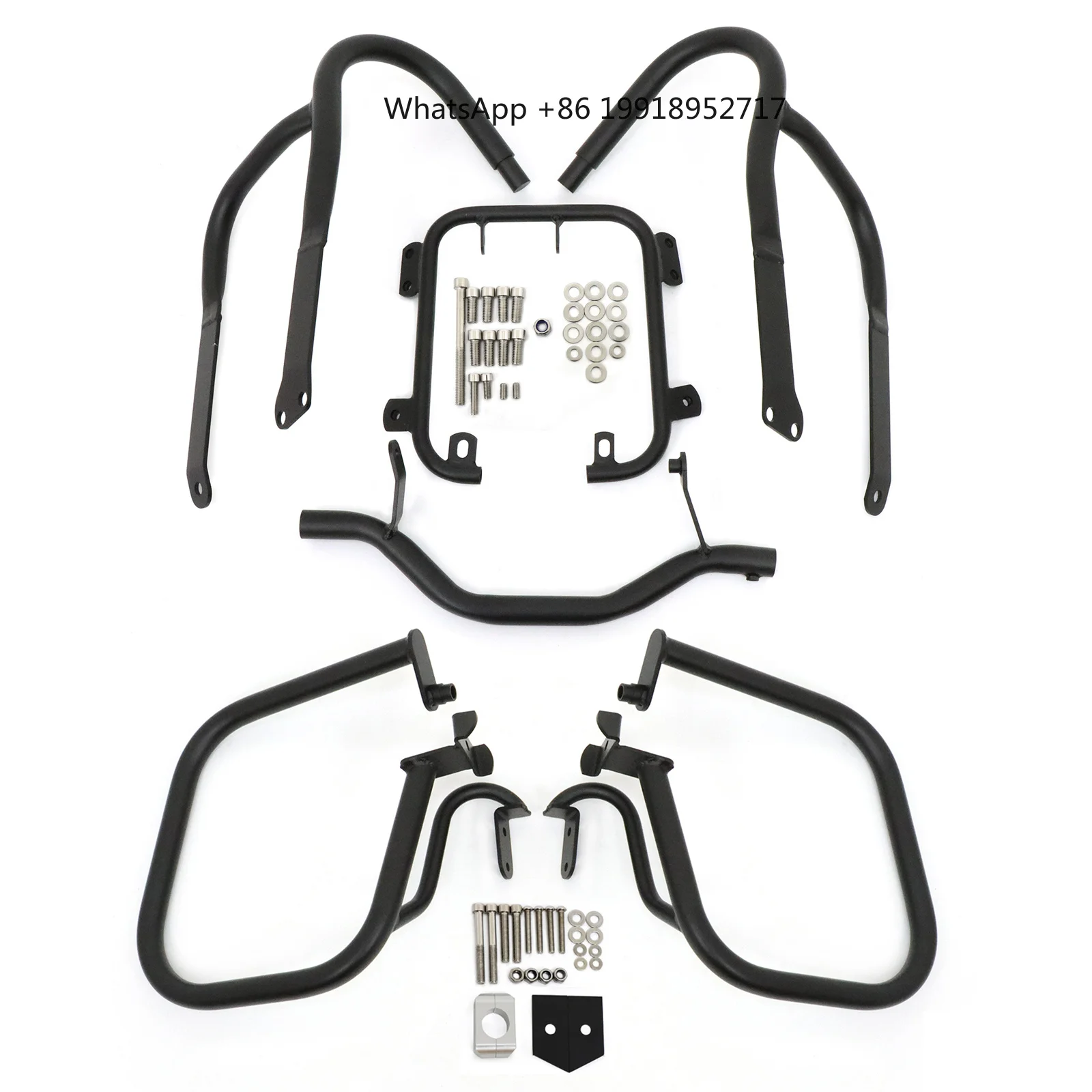 

For BMW R1200RT R 1200 RT 2004-2013 2012 Front&Rear Engine Guard Highway Freeway Crash Bar Bumper Stunt Cage Fuel Tank Protector