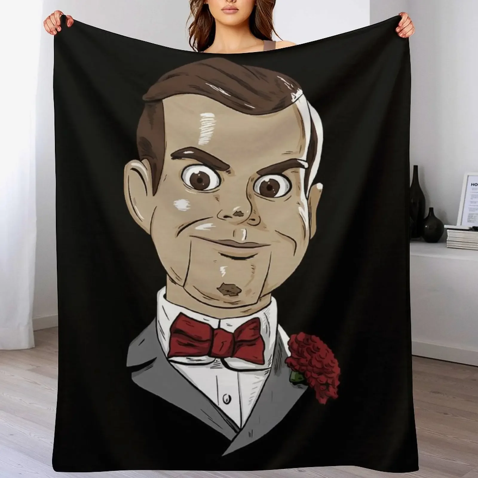 Slappy the Dummy Throw Blanket Luxury Throw Decorative Throw valentine gift ideas Blankets