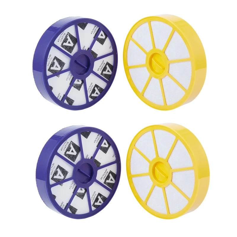 4 Buah Kit Filter HEPA Depan dan Belakang untuk Dyson DC05 DC08 Pra dan Pasca, Penggantian Vakum Alergi Motor Atas dan Bawah