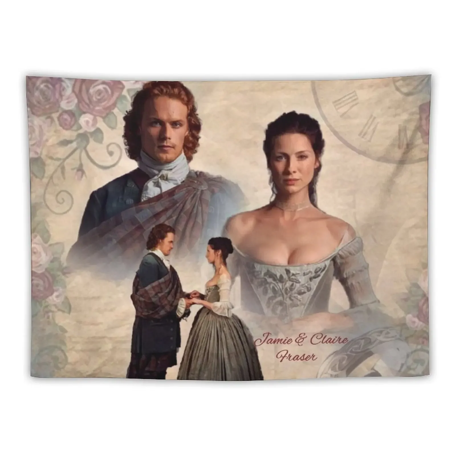 Jamie and Claire Fraser/Outlander Wedding Tapestry Decorative Wall Wall Hangings Decoration Tapestry