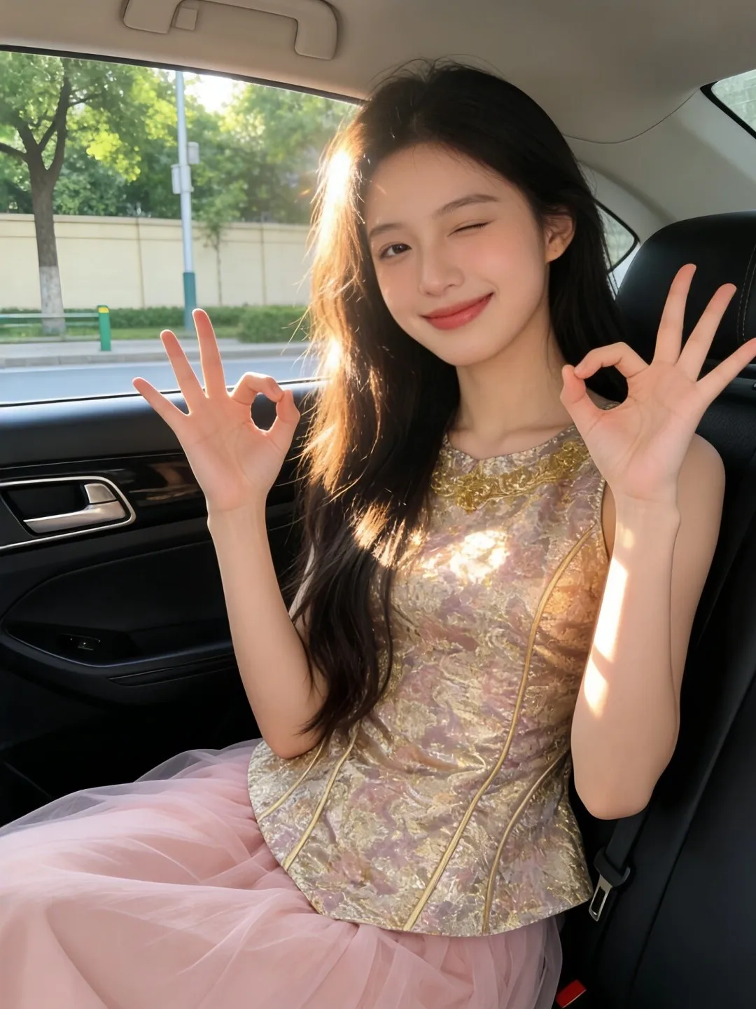 

Retro Chinese Style Two-Piece Set Unique Beautiful Gold Thread Embroidery Vest And Skirt Comfortable Breathable Summer O...