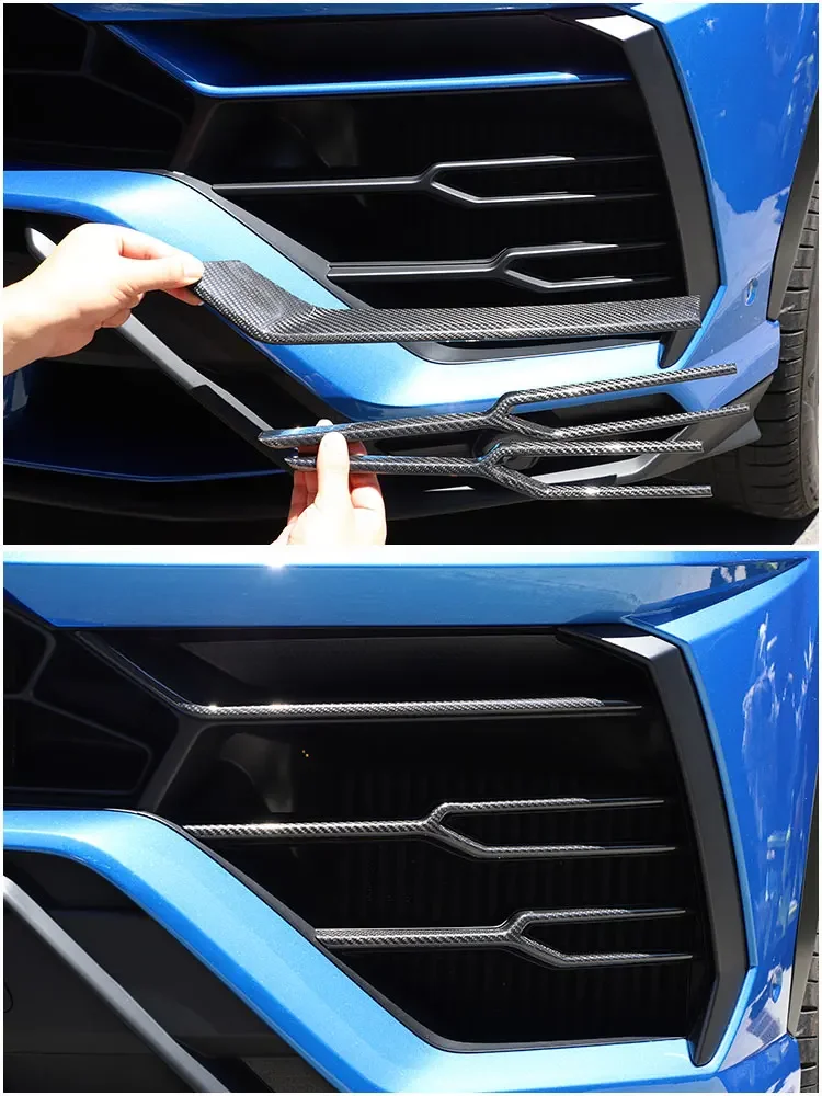 Für Lamborghini URUS 2018-2021 Echte Carbon-Faser Auto Nebelscheinwerfer-Verkleidung Frontstoßstangen-Gitter-Verkleidung Auto-Zubehör