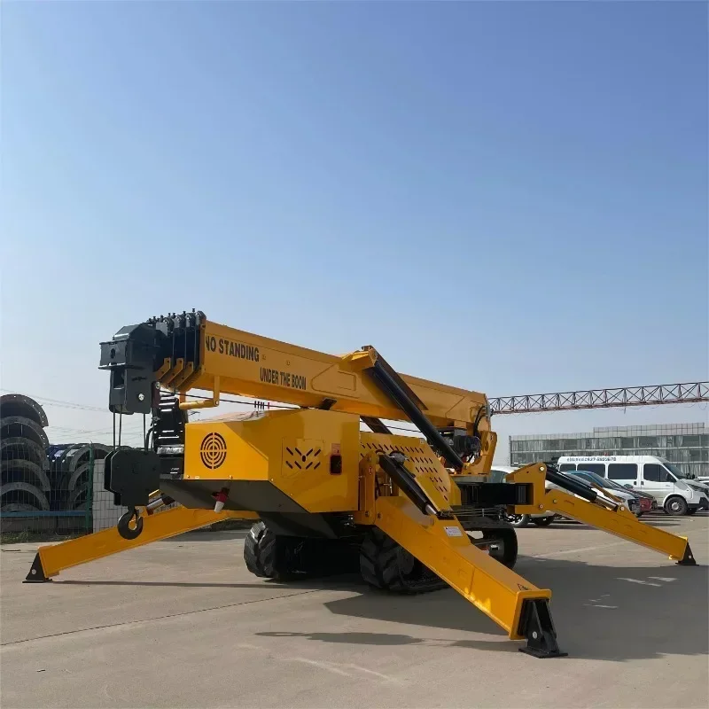 Coal Construction Spider Crane Narrow Space Crawler Crane 8  10 12 14 Ton Used in Narrow Space