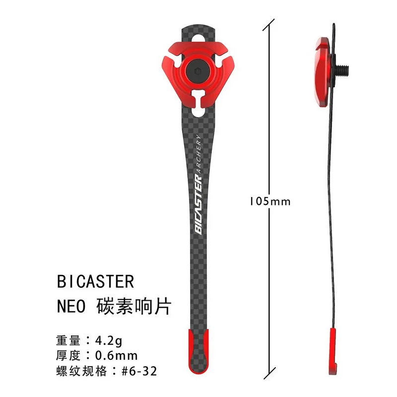 BICASTER Bogenschießen Einstellbare Anblick Clicker Ständer Extender Halter NEO Carbon Faser Clicker Mit Dem Ziel Jagd Schießen Zubehör – Detail 2