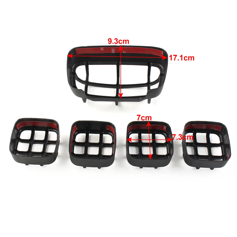 5 Pcs Matte Black Motorcycle Turn Signal Taillight Grill Cover For Honda CT125 125 Hunter Cub 2019 2020 2021 2022