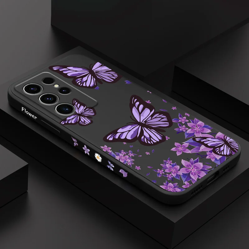 Dreamy Butterfly Phone Case For Samsung Galaxy S26 Plus Ultra Silicone Cover