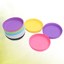 Succulent Plant Pot Saucer Round Plastic Tray Flowerpot Water Plate for Garden Balcony (Random Color)