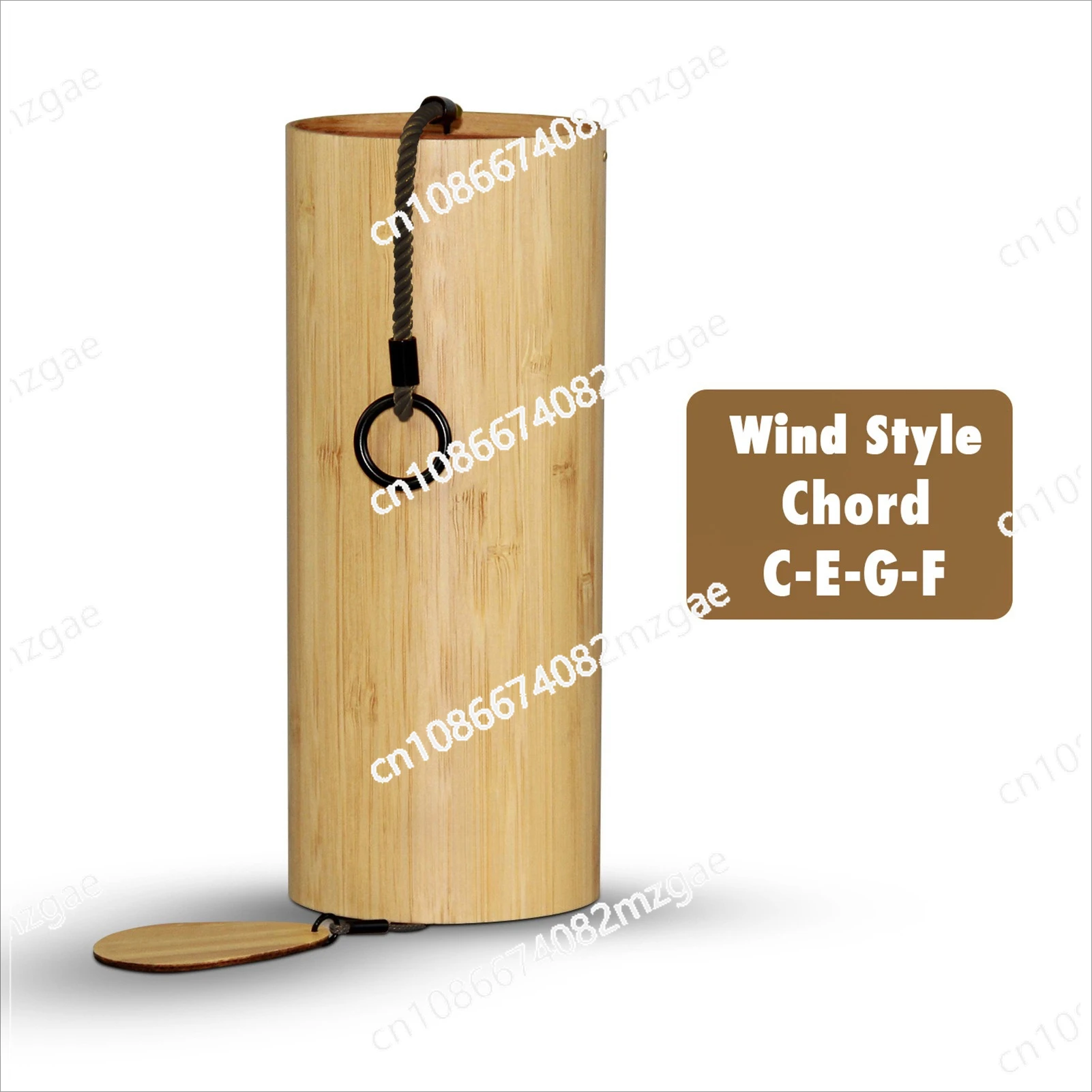 

Chord wind chimes, Japanese hand crank retro bamboo music chanting poetry wind chimes
