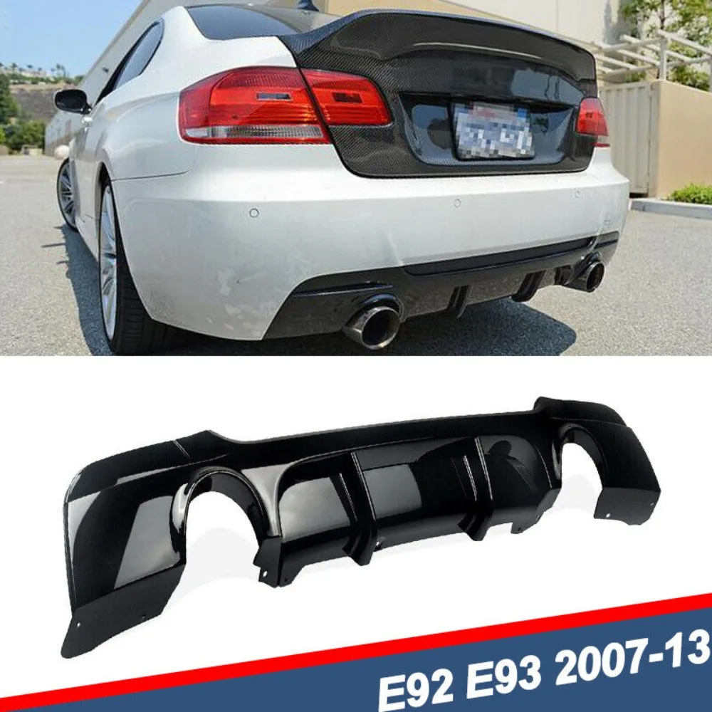 For BMW E92 E93 328i 335i M Tech 2006-2013 Dual Exhuasts Rear Bumper Lip Diffuser United States