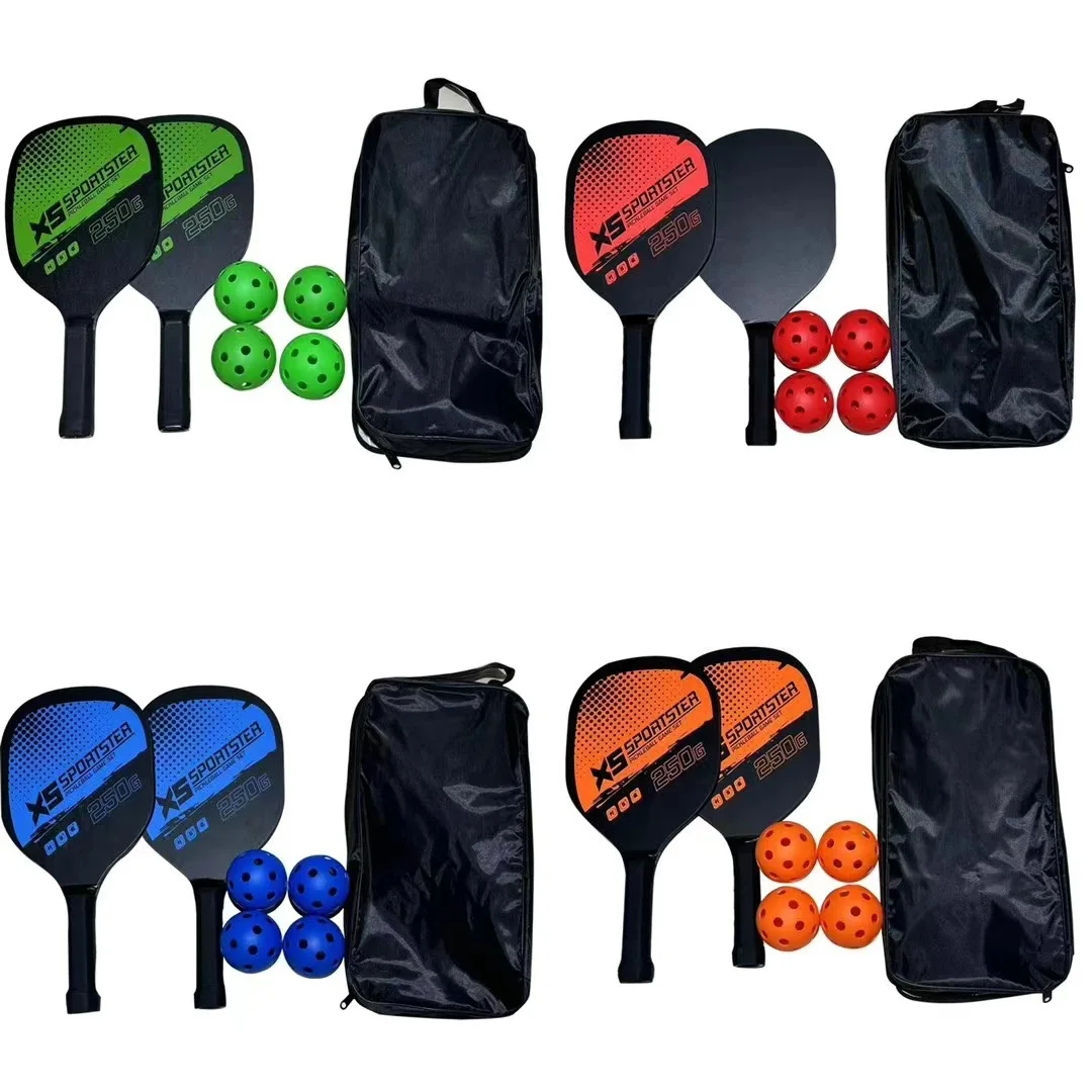 set-di-racchette-da-pickleball-da-spiaggia-con-palline-combinazione-per-sport-all'aperto-2-racchette-4-palline-impugnatura-in-finta-pelle-superficie-stampata-uv