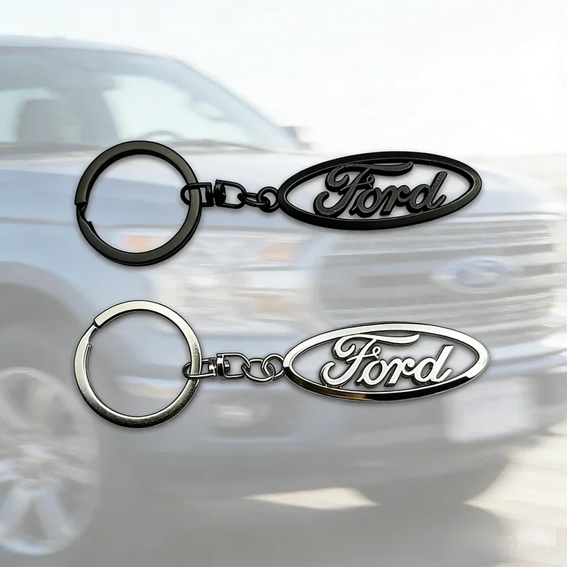 FORD Logo Car Keychain Key Ring | Buckle Pendant Key Accessory | Fit For Mondeo Fusion Focus Fiesta Kuga Edge Transit Ecosport