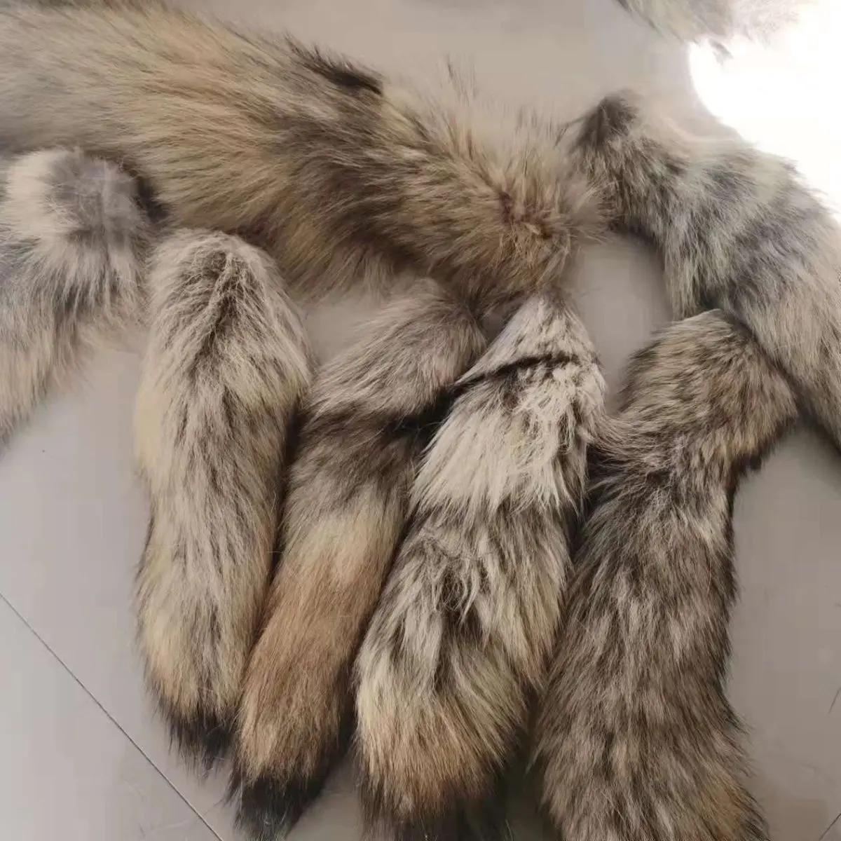 Genuine Coyote Fur Tail Accessory for Pet Toys, Cosplay & Decor