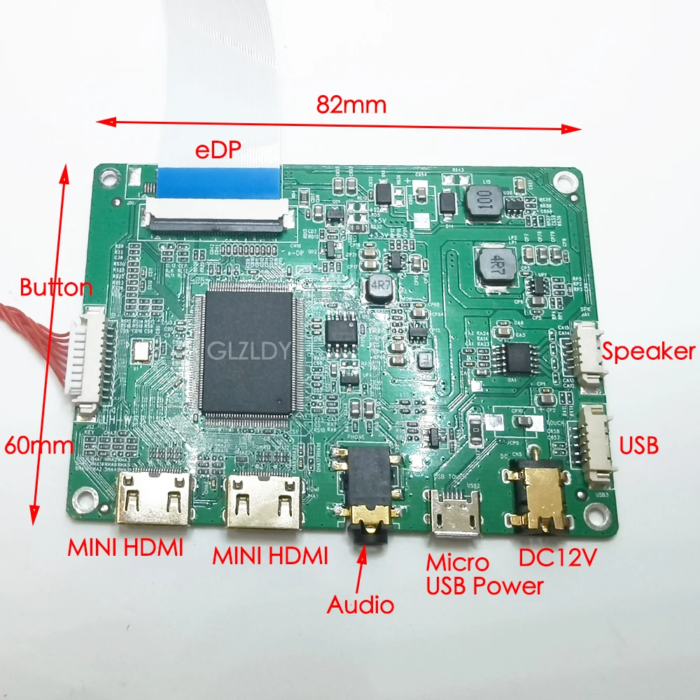 1366*768 1920*1080 EDP 30Pin 2K LCD Driver Board Slim Portable Display Driver Board 2*MINI HDMI USB 5V Laptop display panel