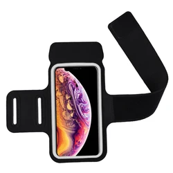 Haissky Running Sport Armband Bag For iPhone 16 15 14 13 12 11 Pro Max Samsung S24 S23 Double Buckle Yoga Fitness Arm Bag